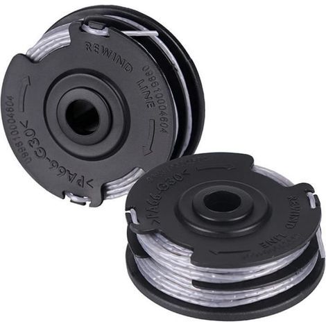 Ersatzspule für Rasentrimmer, 2 Stück, Ø 1,6 mm, 6 m, F016800351, Nylonspule, Spule für Bosch ART 24, 27, 30, 30-36 LI Freischneider (1/5)
