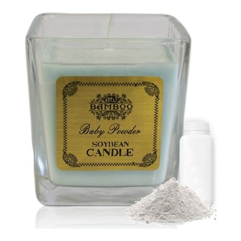 Bougie en pot de soja - Poudre pour bébé- Vendu par 1 (1/4)
