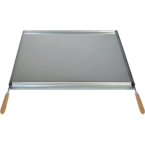 Planche à Grille à rôtir avec récupérateur de graisse en Inox coloris Gris - 57 x 43 cm