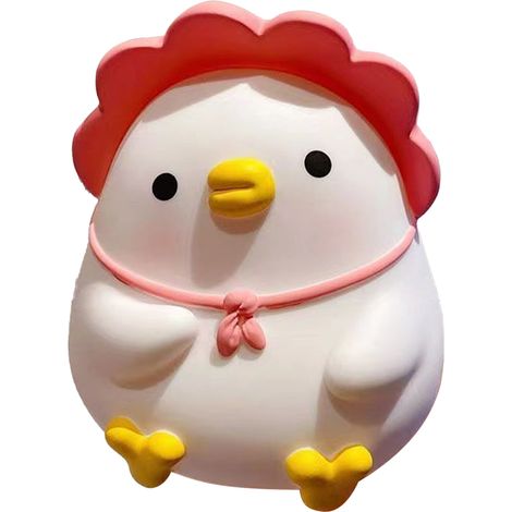 Tirelire enfant en forme de cochon, motif canard rose mignon, anti-chute, en résine vinyle. Idéale pour les garçons et les filles. (1/5)