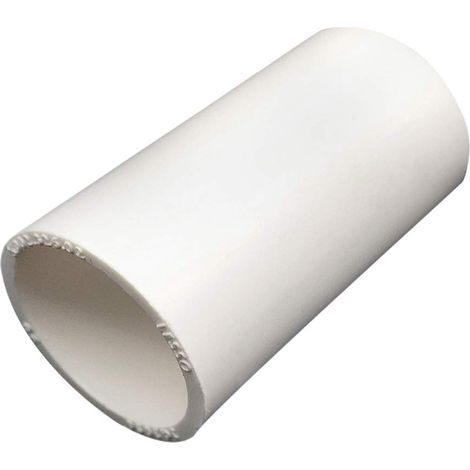 Tube d'isolation électrique câble Fil de Tube Gaine Wrap, Raccord de Tuyau PVC Connecteurs Droits, Ø 20 mm, 10 pièces (1/5)