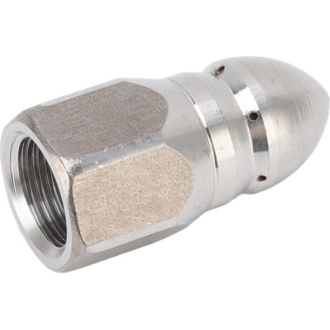 Buse de Lavage Haute Pression en Acier Inoxydable pour Débouchage de Canalisations Industrielles, Filetage Interne G1/4