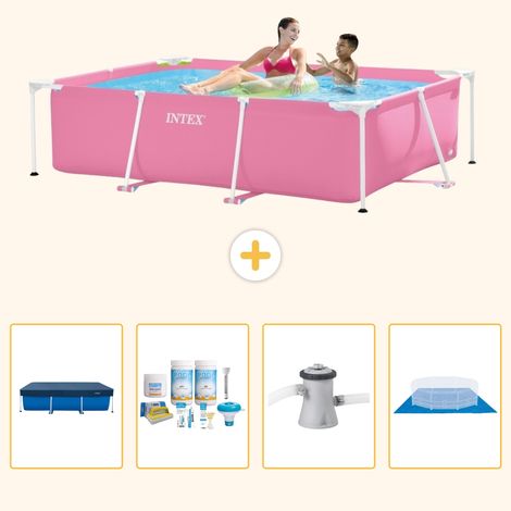 Intex Piscine Tubulaire Rectangulaire - 220x150x60 cm - 5-pièces SCB1 (1/5)