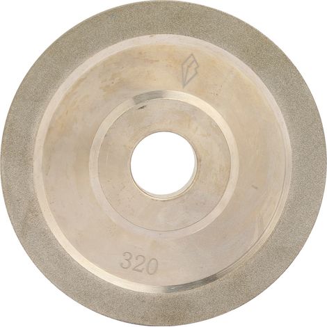 Ortviai Meule Diamantée Électrodéposée 100 x 20 mm, Grain 320 pour Meuleuse et Polisseuse (1/5)