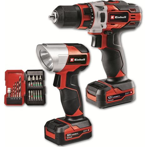 EINHELL Akku-Bohrschrauber-Set TE-CD 12/1 Li +22+CL (2x2.0 Ah) (1/5)
