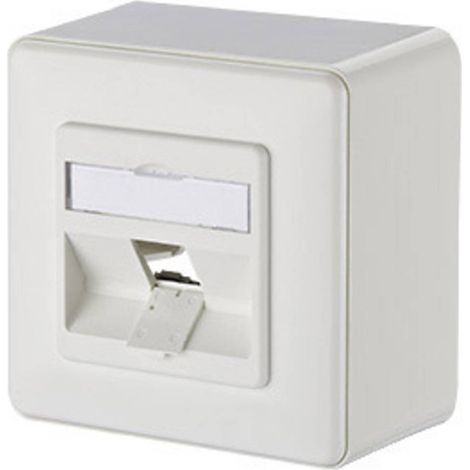 PRISE RÉSEAU METZ CONNECT 130B20D10002KE 130B20D10002KE MONTAGE APPARENT (EN SAILLIE) NON ÉQUIPÉ 1 PORT BLANC PUR 1 PC(S) (1/2)