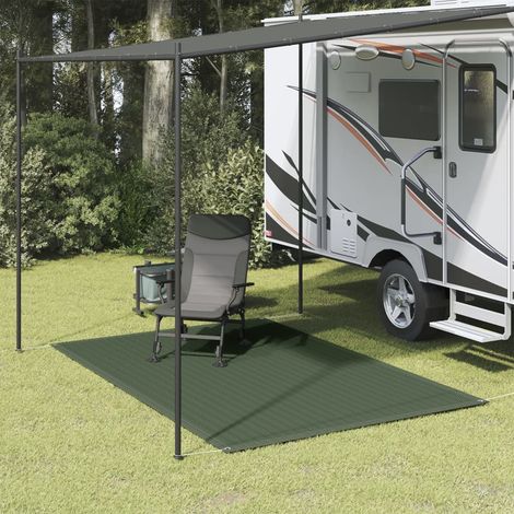 Tapis de tente,Tapis extérieur,Tapis de jardin 250 x 300 cm PEHD Vert CFW186086 (1/4)