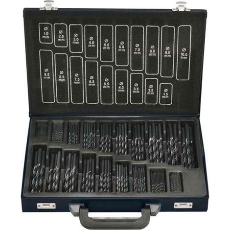 Spiralbohrer-Set DIN338 HSS rollgewalzt Typ RN 170-teilig 1-10,5mm FORTIS