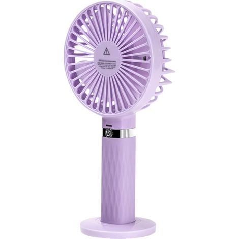 Ventilateur portable personnel, silencieux, à piles, mini ventilateur, ventilateur de bureau, de poussette ou de table, petit ventilateur électrique pour enfant, violet (1/4)