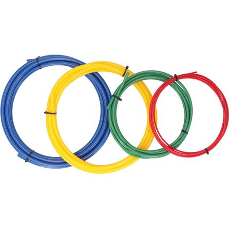 Cintreuse de tuyaux en cuivre AC, ensemble de 4 pièces, 1/4 pouces, 3/8 pouces, 1/2 pouces, 5/8 pouces, 13 pieds de Long, en plastique PE, outil de cintrage de tubes intégré (1/5)