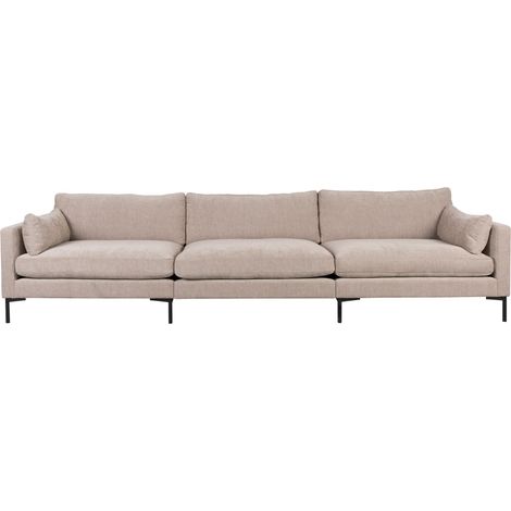Canapé 4,5 places fixe en tissu beige - SUMMER (1/5)