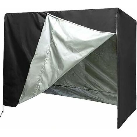 Housse de protection pour balancelle de jardin, 2/3 places, étanche, anti-poussière, anti-UV, indéchirable, pliable pour balancelle de jardin, terrasse, cour（220145170CM） (1/5)