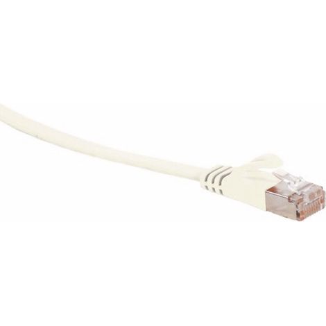 RJ45 Patchkabel U/UTP, m. CAT.7 Rohkabel, 0,25 m, weiß