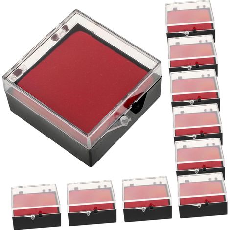 Lot de 10 Boîtes à Bijoux Transparentes en Plastique, Organisateur Multifonctionnel Facile à Transporter, pour Rangement et Voyage, Design Simple et Élégant (1/5)