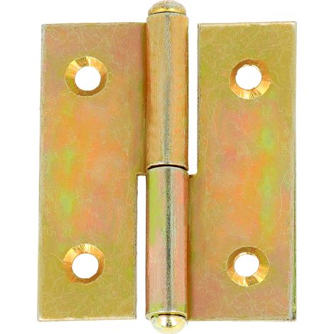Cerniere per mobili SX 50x40 ottonate 2 pz. - 50 x 40 mm. - ottonato - 2 pz.