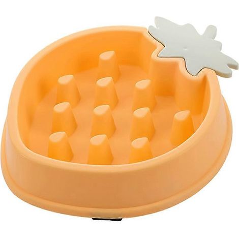 Gamelle anti-ballonnements antidérapante en plastique sûr, à alimentation lente et de forme amusante, pour chiens souffrant de ballonnements. (1/5)