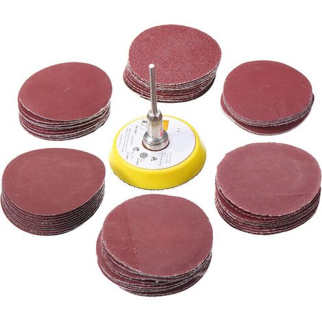 Disques abrasifs 50mm pour ponceuse, outils professionnels de ponçage (1/2)