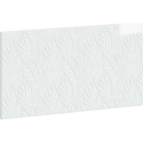 vidaXL Testiera da Muro DELFT Bianco Lucido Legno ingegnerizzato (1/5)