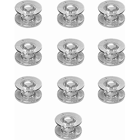 Lot de 10 bobines de machine à coudre transparentes et polyvalentes en ABS, compatibles avec les modèles SA155 et XA3811 151. (1/5)