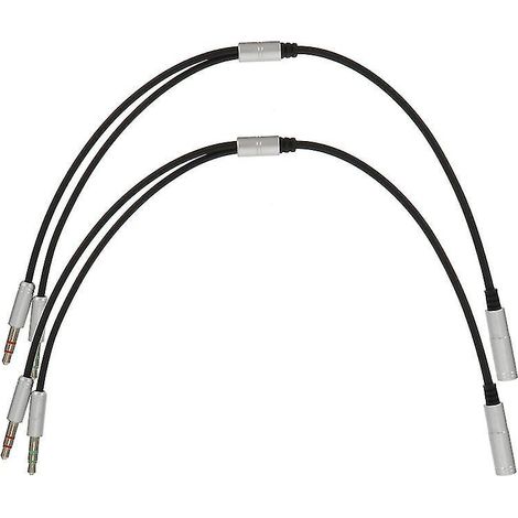 2 câbles répartiteurs pour casque audio