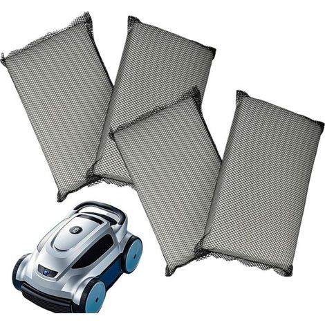 4X Filtres Compatible avec Evolution Power 4 aspirateur, Nettoyeur Piscine - Coussinets, 25 x 16 x 4 cm (1/5)