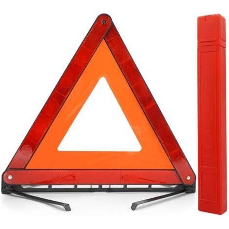 Triangle de signalisation pour Voiture - Pliable - Triangle d'avertissement de sécurité pour Le Bord de la Route - Panneaux Rouges réfléchissants - Boîte de Rangement - Triangle de (1/5)