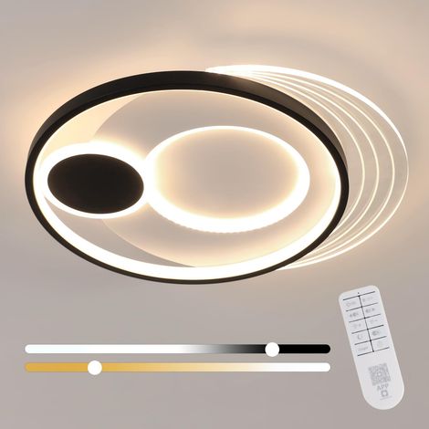Plafonnier Led Dimmable avec Telecommande, 37W 3000K-6500K (1/5)