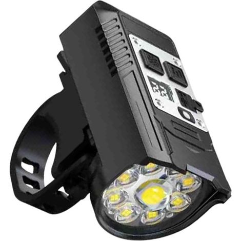 Juego de luces LED para bicicleta: luz delantera y trasera, ciclismo seguro, resistente al agua y a los golpes. (1/5)