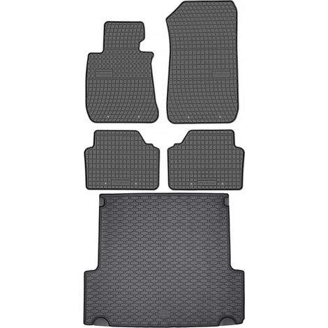 Juego de alfombrillas de goma para coche y alfombrilla para maletero para BMW Serie 3 E91 Estate (2004-2011). (1/5)