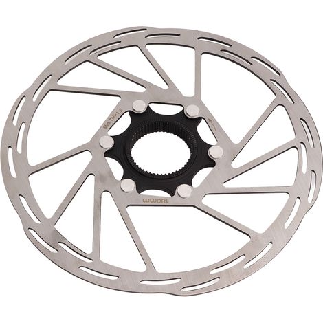 Disque de frein 180 mm en acier inoxydable, design ajouré et léger, rotor pour vélo (1/5)