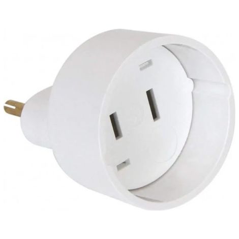 Adaptador USA 10/16A a Francia 2P 16A D.4.8mm
