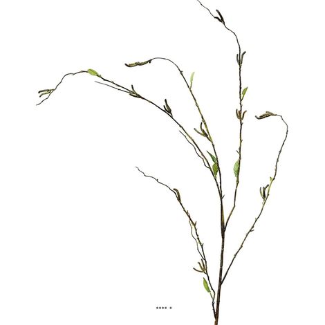 Branche de saule artificiel H 125 cm 9 feuilles (1/3)