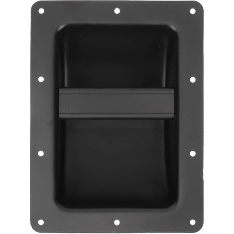 Poignées d'enceintes extérieures, poignées de style poche pour coffret, poignées noires pour enceintes, poignée pour caisson de son-22x16.3cm-Black (1/3)
