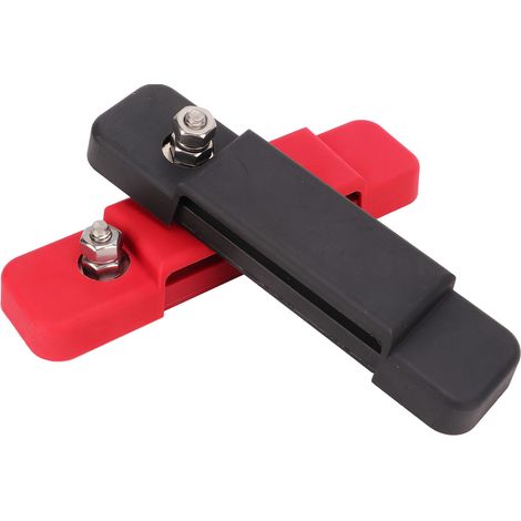 Barre omnibus de distribution électrique à 12 bornes avec couvercle de protection 48 V CC 180 A pour voitures, camping-cars, navires et yachts (1/5)