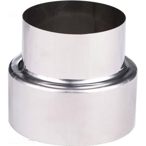 Réducteur de conduit de fumée - 1 pièce - Acier inoxydable - Adaptation diamètres cheminée - Pour poêle à bois et insert - Diverses tailles disponibles (1/5)
