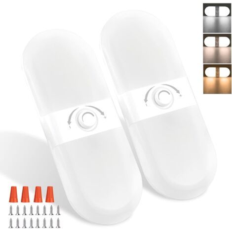 MERTTURM 180LED Voiture Interieur, Lumière Blanche Super Brillant Plafonnier LED 12V Camping Car, 900LM Lampe 12V avec 3 Températures Couleur & Luminosité Réglable pour for Caravane Bateau (2PCS) (1/5)