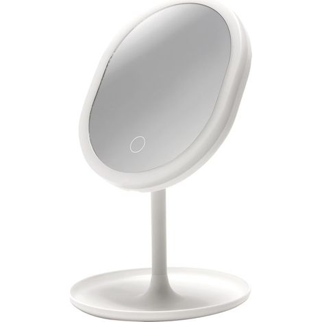 Miroir cosmétique LED avec éclairage pour maquillage, blanc, Princessa LED 03822 (1/2)