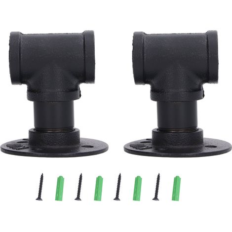 de 2 supports muraux pour bouteilles de vin avec fixation