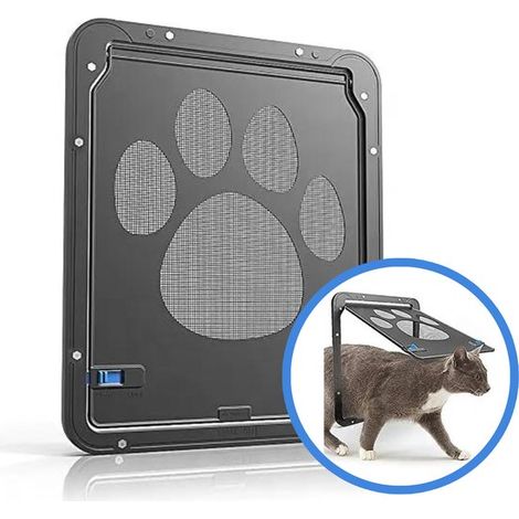 Laisses pour chats et petits chiens – 29x24 cm – Moustiquaire – Jusqu’à 15 kg – Noir (1/5)