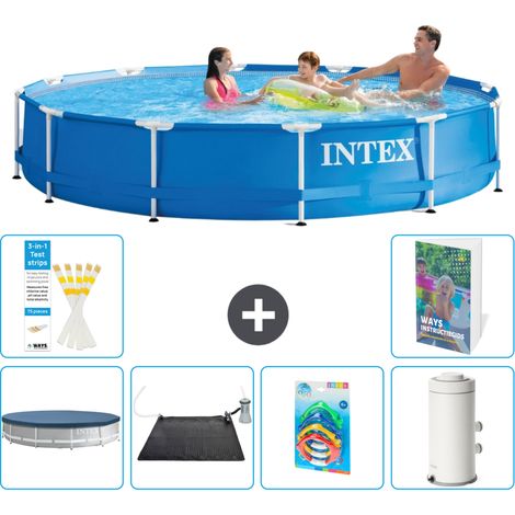 Frame Pool Rund - 366x76 cm - 7-teilig S118