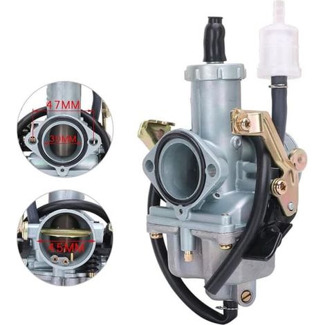 Carburateur pour moto, carburateur PZ30 de 30 mm pour pit bikes, motos tout-terrain, karts, quads et motos avec moteurs 4 temps CG de 200 et 250 cm3 (1/5)