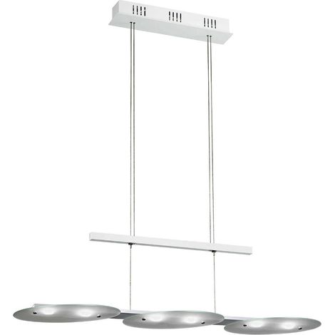 28,8 watts LED suspension salle à manger aluminium verre réglable Eglo 91078 Felitto (1/3)