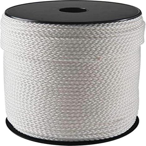 1 - Corde Tressée - Polypropylène - Résistance 280kg - Usage Maritime Et Bricolage - Blanc - 5mm x 100m
