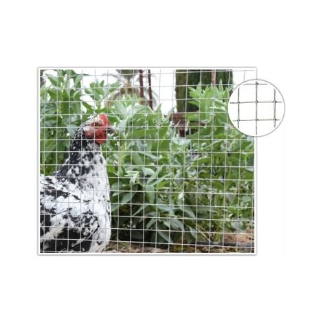 MALLA METALICA CUADRADA GALVANIZADA, ROLLO 1x25 METROS  ( cuadrado 6 mm ) (1/2)