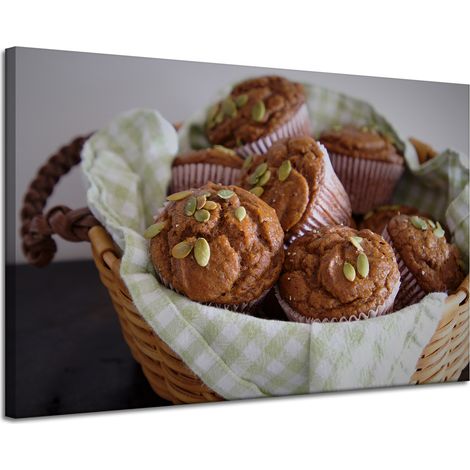 Leinwanddruck „Küchen-Cupcakes-Süßigkeiten“ 120x80