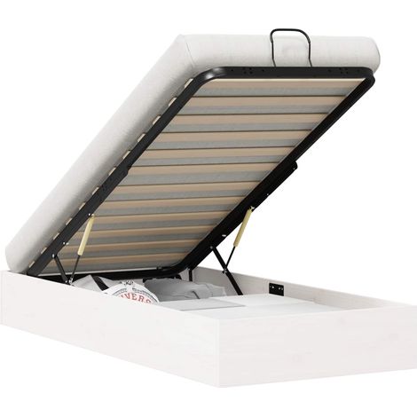 Ottoman Bed Frame with Storage White 80 x 200 cm vidaXL (1/5)