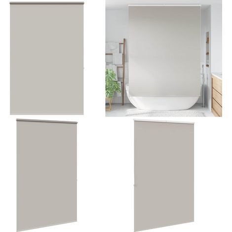 vidaXL Store enrouleur de douche avec cassette largeur du tissu 156 cm (1/5)