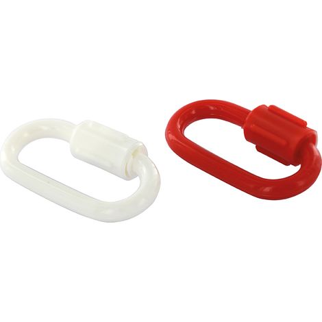THIRARD - Lot de 2 maillons rapides 6mm, rouge/blanc - THIRARD (1/2)