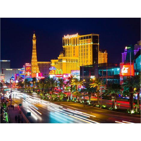 Night Las Vegas , photo murale, 360x255 cm, 4 parts (1/2)