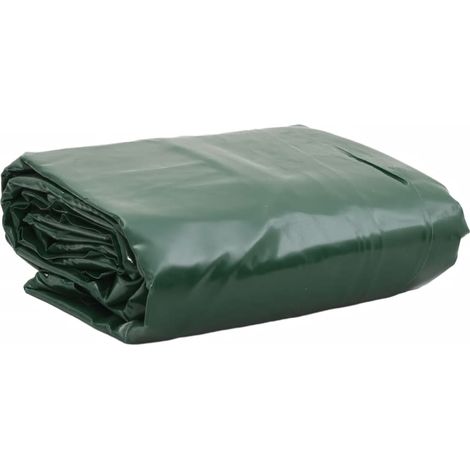 Bâche verte 3,5 x 5 m 650 g/m²
